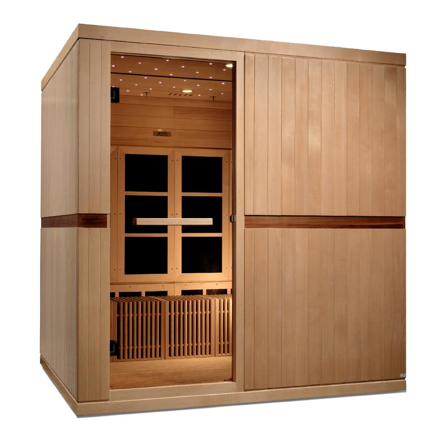 Golden Designs “Catalonia” 8-Person Near Zero EMF Infrared Sauna (GDI-6880-02 Elite)