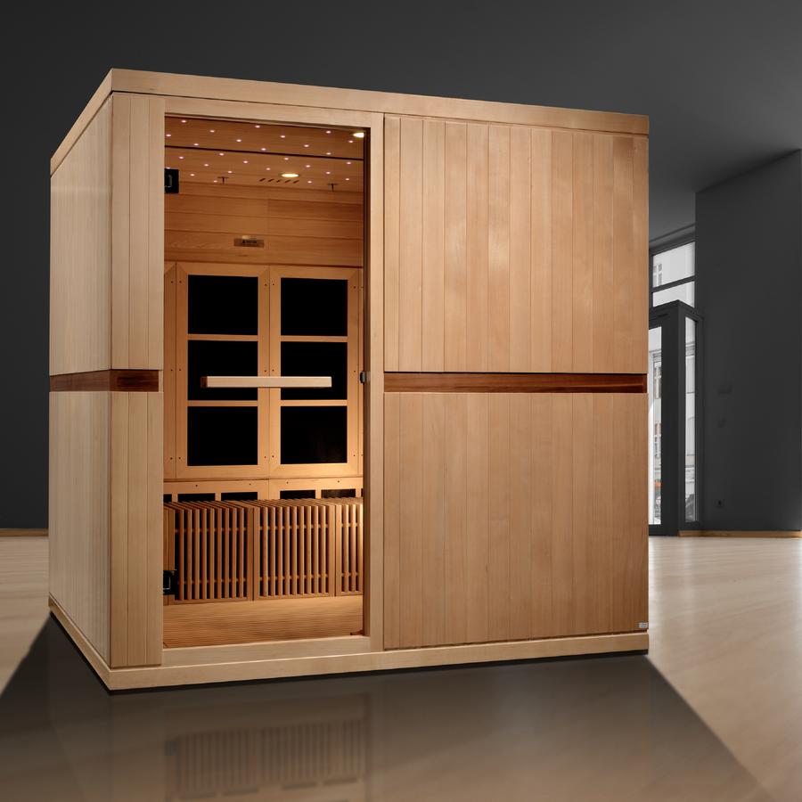 Golden Designs “Catalonia” 8-Person Near Zero EMF Infrared Sauna (GDI-6880-02 Elite)