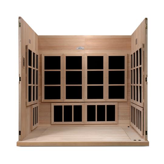 Golden Designs “Catalonia” 8-Person Near Zero EMF Infrared Sauna (GDI-6880-02 Elite)
