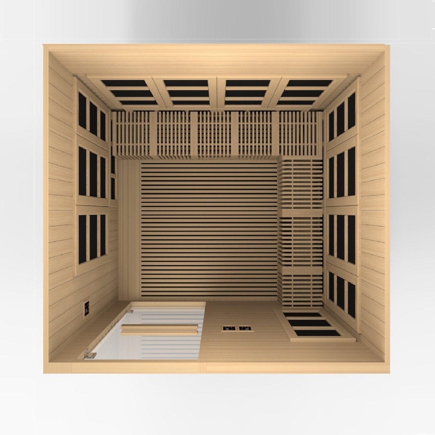 Golden Designs “Catalonia” 8-Person Near Zero EMF Infrared Sauna (GDI-6880-02 Elite)