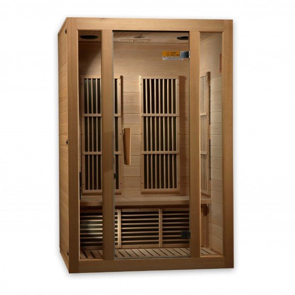 Golden Designs Maxxus “Seattle” 2-Person Near Zero EMF Infrared Sauna (Model MX-J206-01-ZF)
