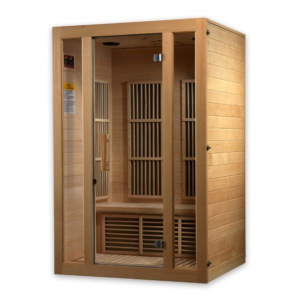 Golden Designs Maxxus “Seattle” 2-Person Near Zero EMF Infrared Sauna (Model MX-J206-01-ZF)