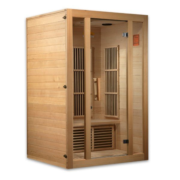 Golden Designs Maxxus “Seattle” 2-Person Near Zero EMF Infrared Sauna (Model MX-J206-01-ZF)