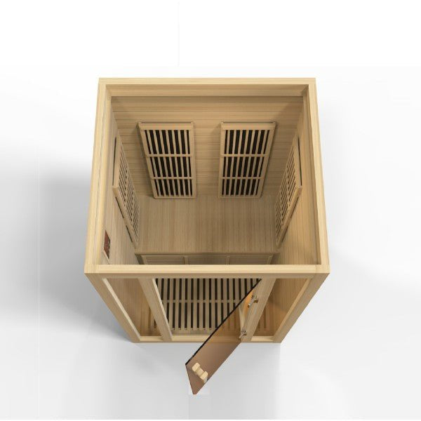 Golden Designs Maxxus “Seattle” 2-Person Near Zero EMF Infrared Sauna (Model MX-J206-01-ZF)