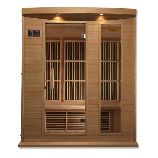Maxxus FAR Low EMF Infrared Sauna with Hemlock Wood (3-Person)