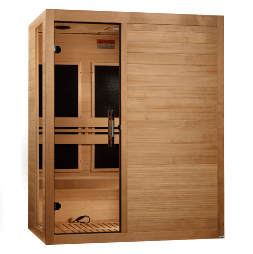 Golden Designs Dynamic “Toscana Elite” 3-Person Ultra Low EMF Infrared Sauna (Model DYN-6315-05 ELITE)