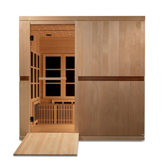 Golden Designs “Catalonia” 8-Person Near Zero EMF Infrared Sauna (GDI-6880-02 Elite)