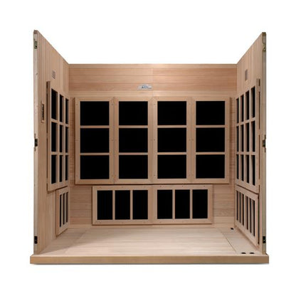 Golden Designs “Catalonia” 8-Person Near Zero EMF Infrared Sauna (GDI-6880-02 Elite)