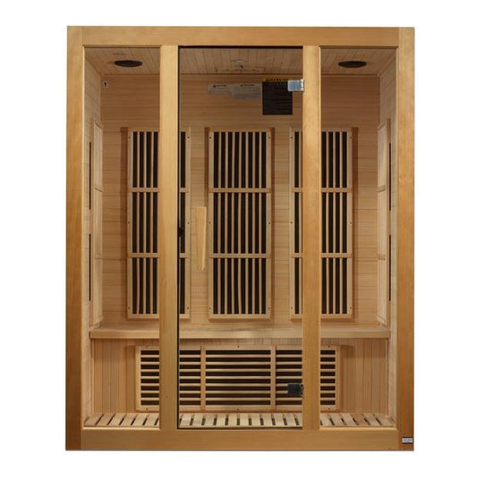 Maxxus "Bellevue" FAR Low EMF Infrared Sauna with Hemlock Wood (3-Person)